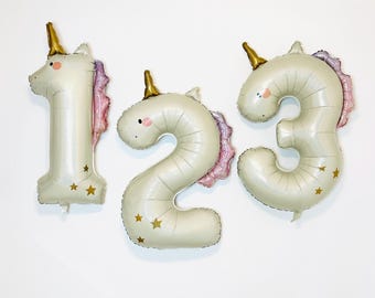 Unicorn Balloon Number Unicorn Birthday Unicorn Party Whimsical Magical Birthday Fairy Unicorn 3rd Birthday Fairy 4th Birthday 5 is a vibe