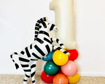 Party Animal Balloon Circus Party Safari Party Balloon Animal Parade Safari Birthday Wild and Three Zoo Party Circus Animals Safari Animal