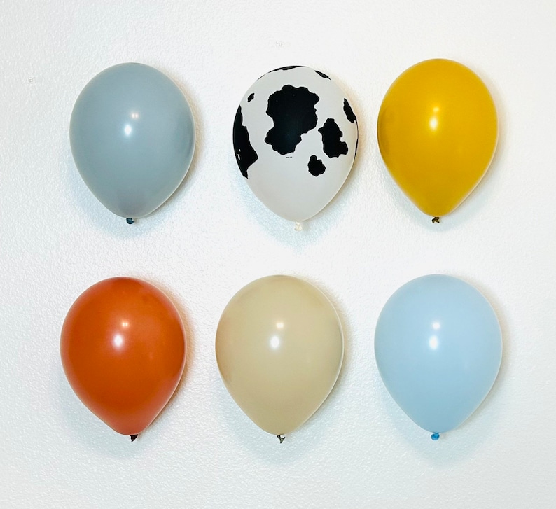 Toddler Story Balloons, Muted Cowboy Colors, Cowboy Balloon Garland image 2