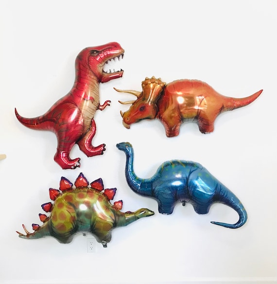 Ballons de dinosaures, Ballon T Rex, Jurassic Party, Dino Party, T Rex,  Stegosaurus, Triceratops, Apatosaurus, Dinosaur Party, Fête d’anniversaire