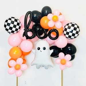 Groovy Ghost Balloon Garland, Boo I'm two, Kid Halloween Party Cute Ghost Two Spooky, Spooky One, Boo Day, Groovy Ghost Groovy Halloween