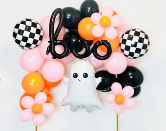 Groovy Ghost Balloon Garland, Boo I'm two, Kid Halloween Party Cute Ghost Two Spooky, Spooky One, Boo Day, Groovy Ghost Groovy Halloween
