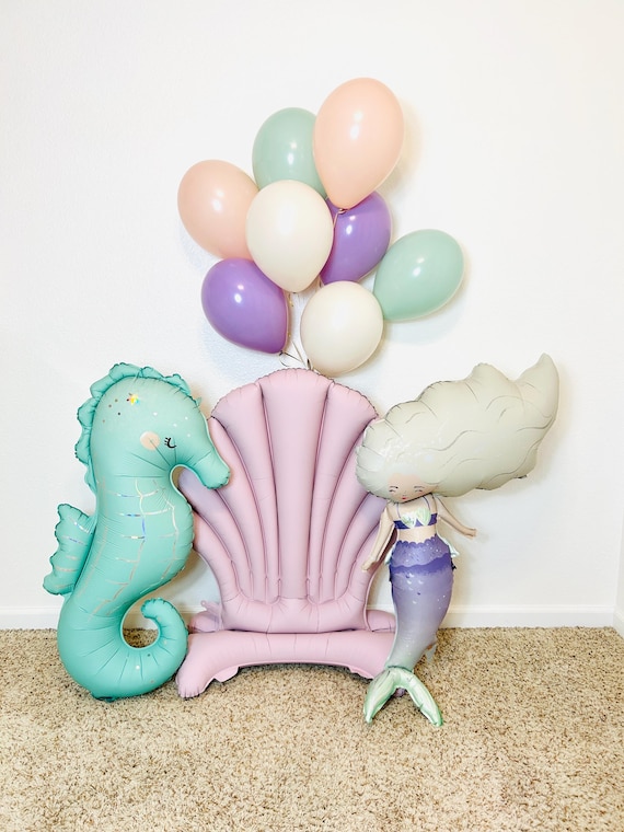 Large Seashell Balloon Mermaid Birthday Mermaid Party Sea Shell Party Under the Sea Party Under the Sea Birthday Last Splash Bachelorette