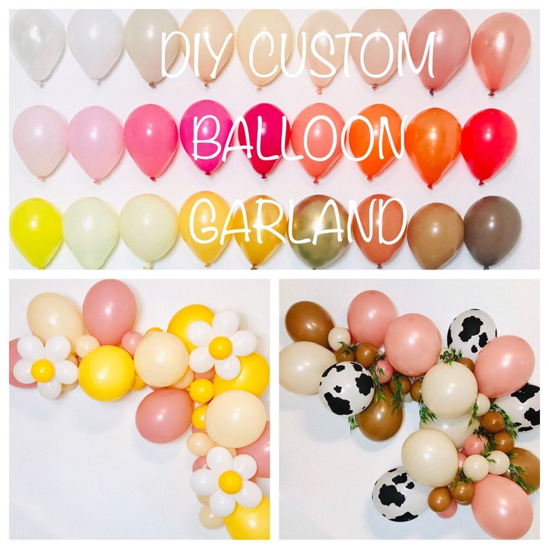 Custom Balloon Garland, Balloon Garland Kit, DIY Balloon Garlands, Balloon Garland, Organic Balloon Garland, Custom Balloon Arch, DIY Kits image 1