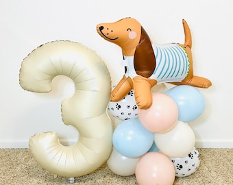 Puppy Balloon Tower Weenie Dog Balloon Dachshund Balloon Puppy Party Lets Pawty Dog Birthday party Cute Puppy Party Puppy Birthday Party