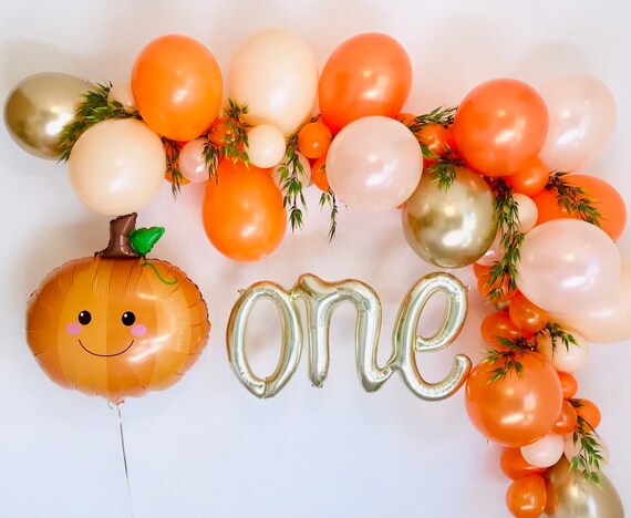 Lil Pumpkin Birthday, Pumpkin Balloons, Pumpkin First Birthday, Pumpkin Baby, Little Pumpkin , Pumpkin Balloon Garland, Fall Balloon Garland Il_570xn