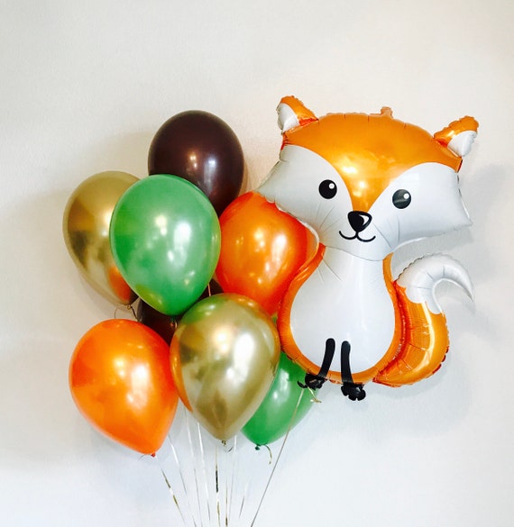 Baby Boy 1st Birthday Woodland Baby Birthday,Fox Decor Fox 1st Birthday Party Woodland 1st Birthday party Woodland Balloons Fox Balloon