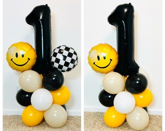 Happy Dude Balloon One Happy Dude Happy Dude Birthday One Cool Dude Rad Dude Happy Dude Party Checkerboard Balloon Groovy Dude Cool Dude