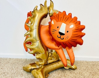 Circus Lion Foil balloon air fill lion Circus Birthday Circus Balloons Circus Party Circus Birthday Party Circus Theme Circus Party for Kids