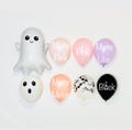 Pink Ghost Pastel Ghost Balloon Boo I'm Two spooky one Pastel Halloween Little Boo is due Two Spooky Baby ghost shower Girly Halloween