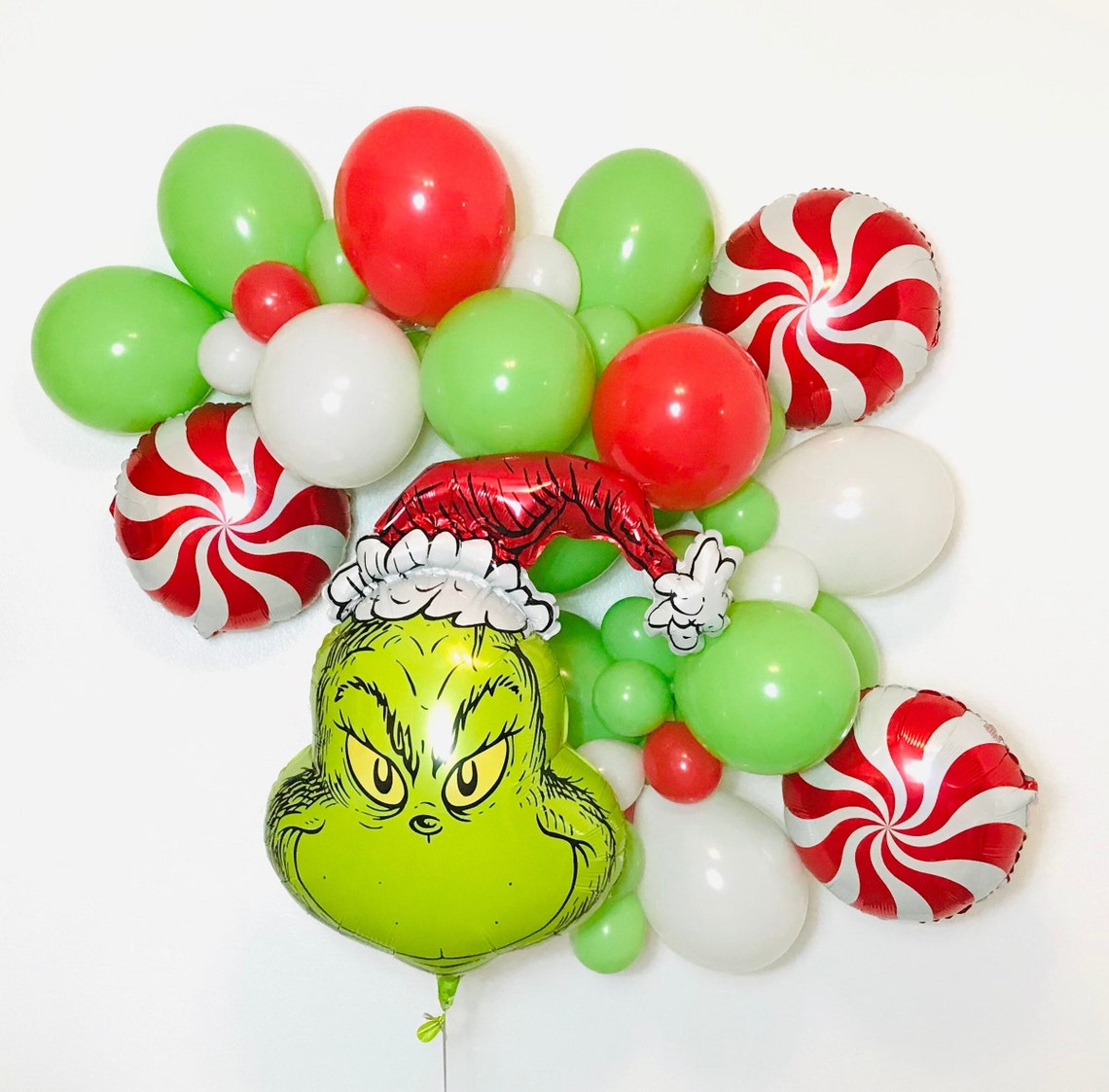 Grinch Balloon Grinchmas Party Christmas Balloon Garland - Etsy
