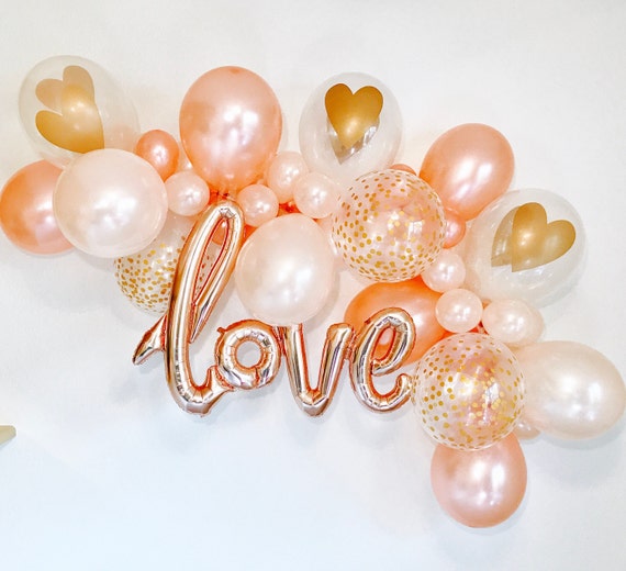 Balloon Garland, DIY Balloon Garland, Balloon Arch,Balloon Garland Kit, Rose Gold Bridal Shower, Rose Gold Balloons, Rose Gold Bachelorette, Il_570xn