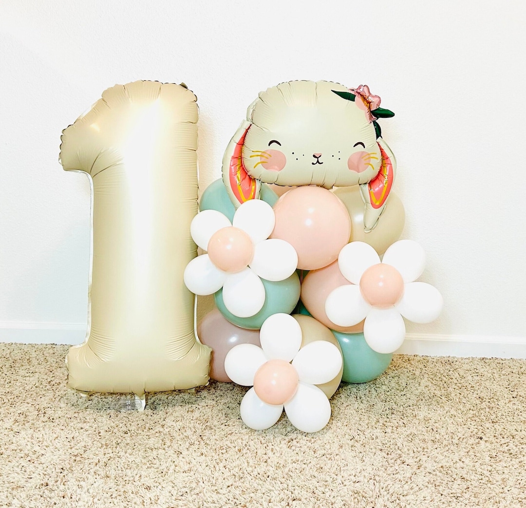 Bunny Balloon Tower, Somebunny is 1, Bunny Balloon, Easter Balloon ...