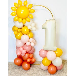 Trip around the Sun, Boho Sun, First Trip Around the Sun, Sun Balloon Garland, Here comes the Sun, Sun Balloons, Little Sunshine Sun Shower