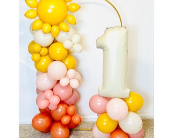 Viaje alrededor del sol, Boho Sun, Primer viaje alrededor del sol, Guirnalda de globos solares, Aquí viene el sol, Globos solares, Little Sunshine Sun Shower