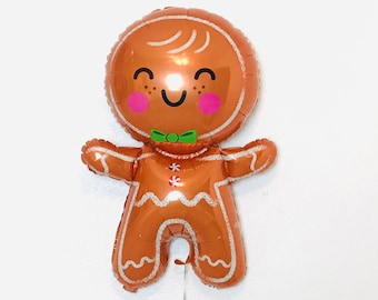 Gingerbread Balloon, Gingerbread Man, Holiday Balloons, Gingerbread House, Christmas Balloons, Holiday Baking party, Gingerbread Party