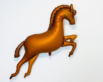 Horse balloon Brown Horse Cowboy Birthday Yeehaw First Rodeo Birthday Flying Horse Balloon Howdy Birthday Rodeo Themed Party Horse Birthday