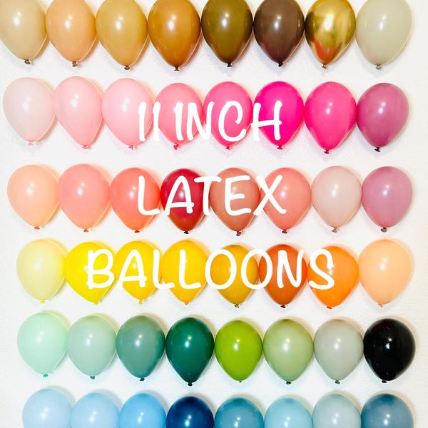 TUFTEX 11 Inch Balloons High Quality Latex Balloons Kalisan Balloons Retro Balloons Muted Balloons Sempertex Balloons 11 Inch Tuftex Boho