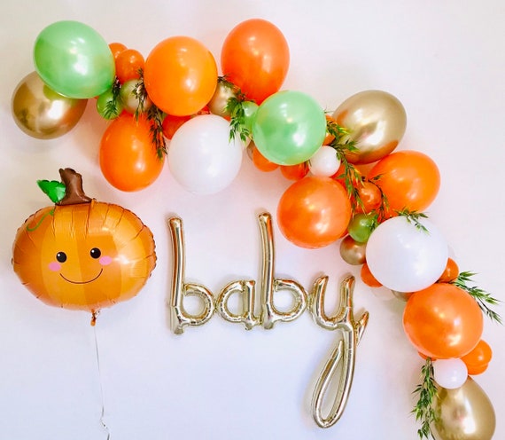 Lil Pumpkin Baby Shower, Pumpkin Balloons, Pumpkin Birthday, Pumpkin Baby, Fall Baby Shower, Pumpkin Balloon Garland, Fall Balloon Garland, Il_570xn