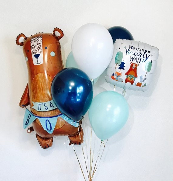 Its a Boy Balloon, Bearly Wait Bear, Bear Balloon, Worth The Wait, Baby Boy Bear, Its a Boy Bear, We can Barely wait, Bearly wait, Its a Boy Il_570xn