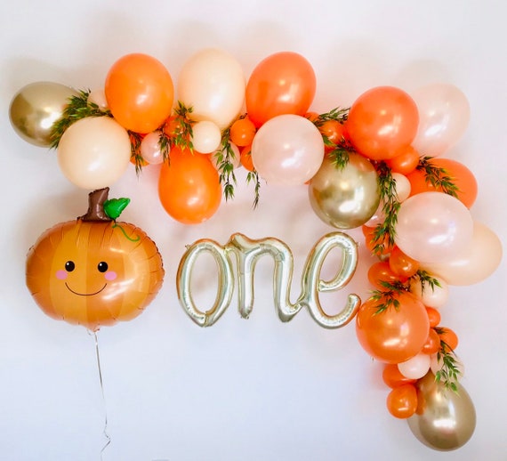 Lil Pumpkin Birthday, Pumpkin Balloons, Pumpkin First Birthday, Pumpkin Baby, Little Pumpkin , Pumpkin Balloon Garland, Fall Balloon Garland Il_570xn