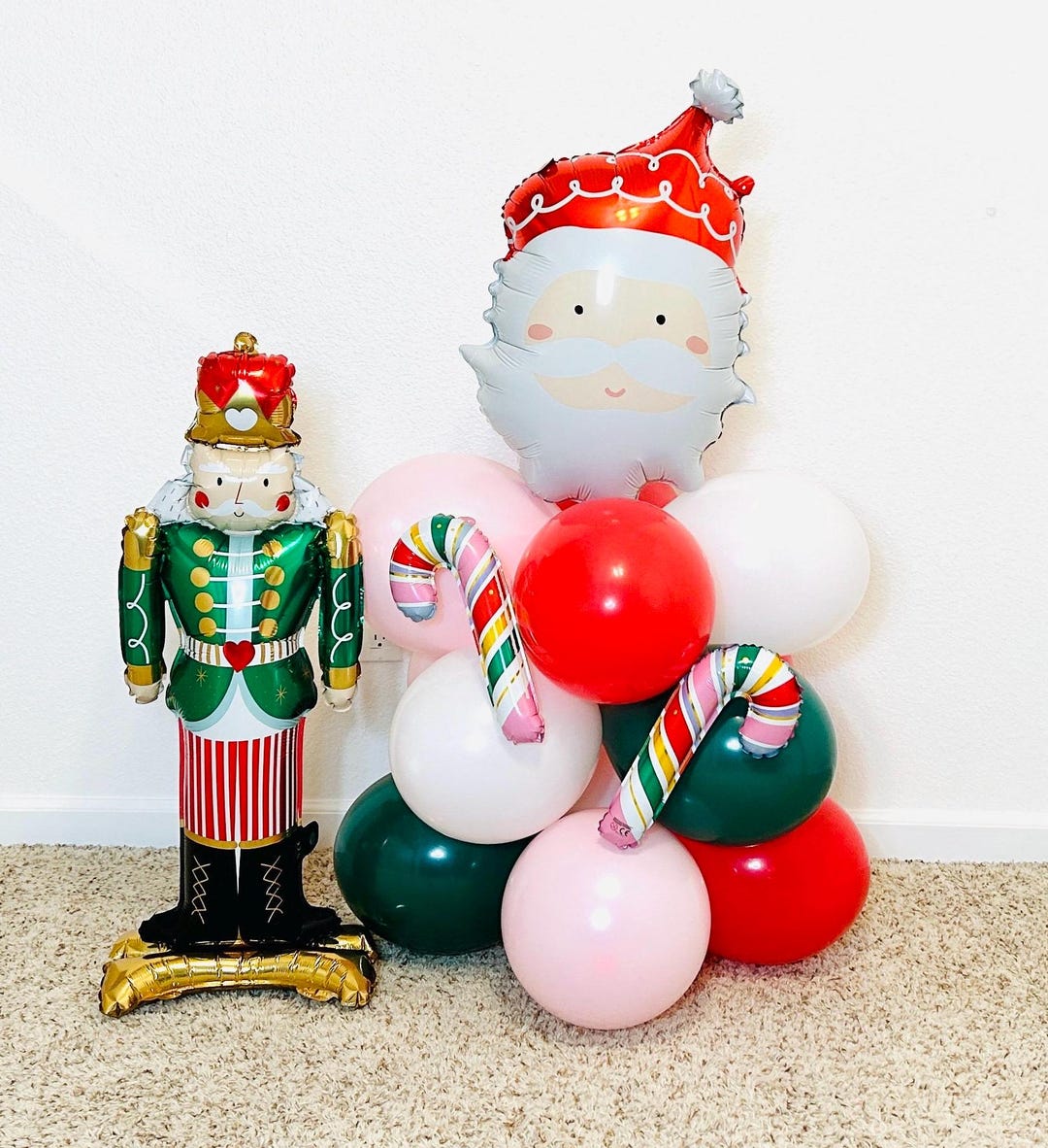 Santa Balloon Tower Christmas Birthday Classic Nutcracker Balloon ...