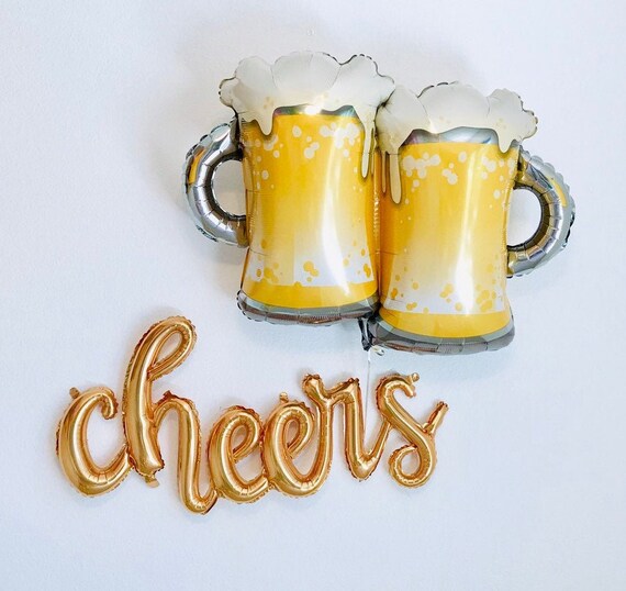 Cheers and Beers, 30th Birthday, 40th Birthday, Cheers and Beers Theme, Cheers to 30 Years, Beer Birthday Theme, Beer Balloons, Cheers Beers Il_570xn