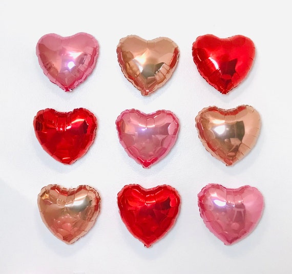 Fondo del globo de San Valentín, Pared del globo del corazón, Globos del  corazón rojo, Globos del corazón rosa, Pared del globo de San Valentín,  Muro del corazón de San Valentín, 