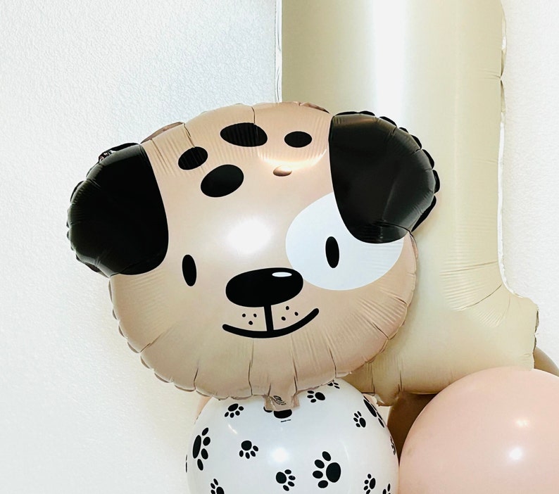 Puppy Balloon, Puppy Birthday Party, Dog Birthday, Lets Pawty, Pawty, Paw Print, Dog Birthday party, Puppy Dog, Puppy Balloon Doggy Birthday image 2