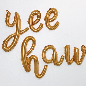 Yee Haw Balloons, Yee Haw Banner, First Rodeo Birthday, Cowgirl Party, Cowboy First Birthday, Yee haw Bachelorette, Nash Bash, Western Party