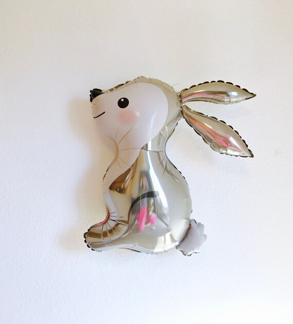 Woodland Bunny Balloon, Bunny Balloon, Somebunny is One, Woodland Bunny, Winter Woodland Baby Shower, Woodland Baby Shower, Woodland Balloon Il_570xn
