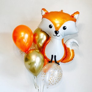 Woodland Fox, Woodland Balloons, Woodland Baby Shower, Woodland Birthday Party, Woodland Animal Party, Woodland Birthday, Forest Friends