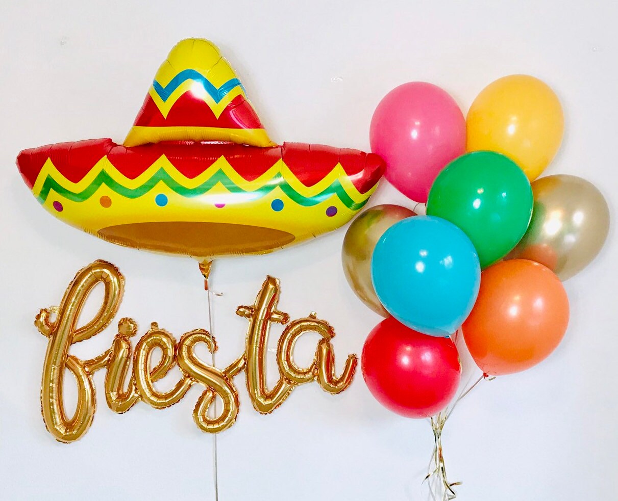 Sombrero Balloon Final Fiesta Decor 