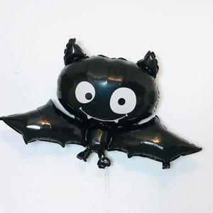 BAT Balloon, Halloween Balloon, Girl Halloween Party, Black Bat Balloon, Halloween Party, Kiddie Halloween Balloon, Non Scary Halloween, bat