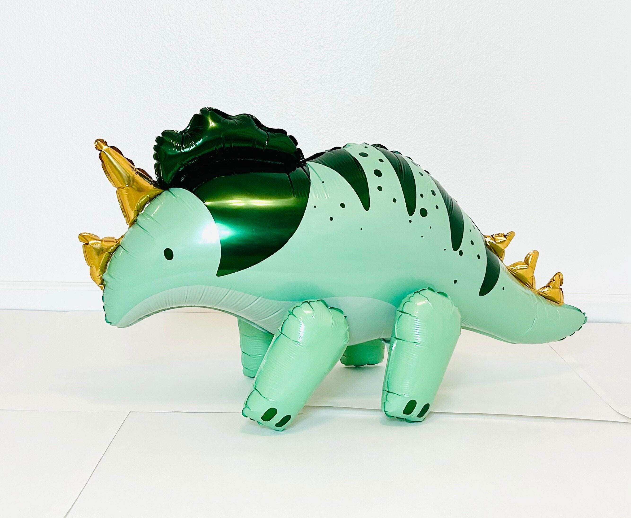 Triceratops Balloon Dinosaur Party Dinosaur Balloons Rawr Im 4 Three Rex 3 Rex Dino four Triceratops Dinosaurs Dinosaur