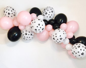 Paw Print Balloon Garland, Dog Balloon Garland,  Puppy Party, Dog Party, Dog Birthday, Puppy Party, Dog Balloons, Paw Print Balloons