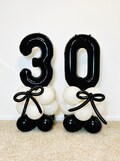 Black Coquette Black Bow 30th Birthday Elegant Black and Cream Party A tini Bit Older Party Black and Pearls Theme Hello 30 Party Black Bows
