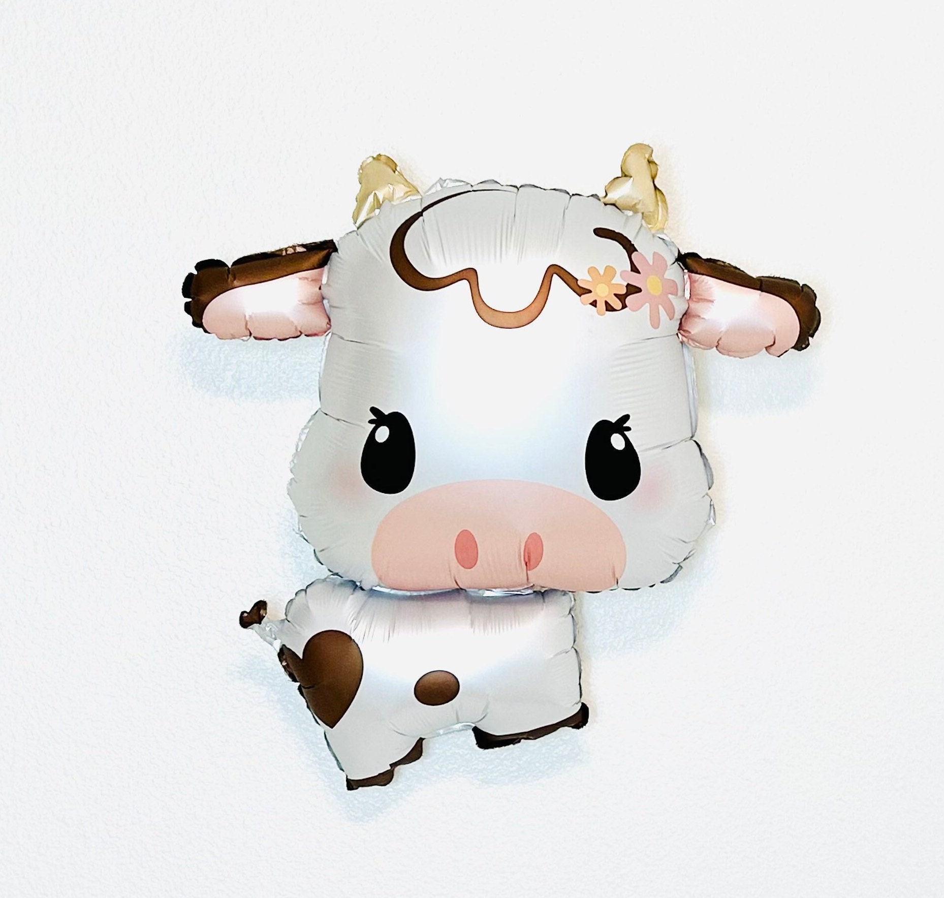 Cow 2nd Birthday Decorations, Moo Moo I'm Two Party Decorations for Boys  Girls, Farm Animals Theme Black and White Balloon Garland Kit with Moo Moo  Im Two Banner, Cow Foil Balloons 