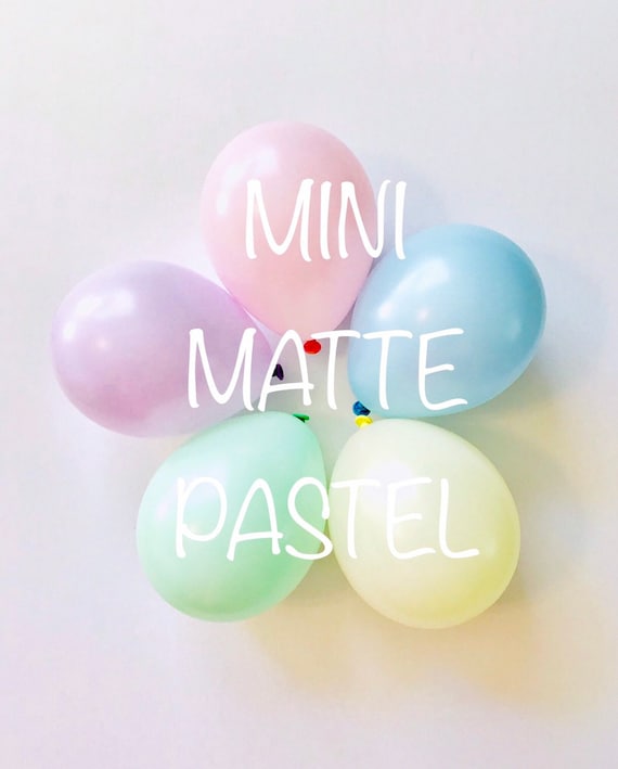 5 Inch Latex Balloon Small Latex Balloons Tiny Balloons Little Round Balloons Solid Color Sold in Packages of 10 Il_570xn
