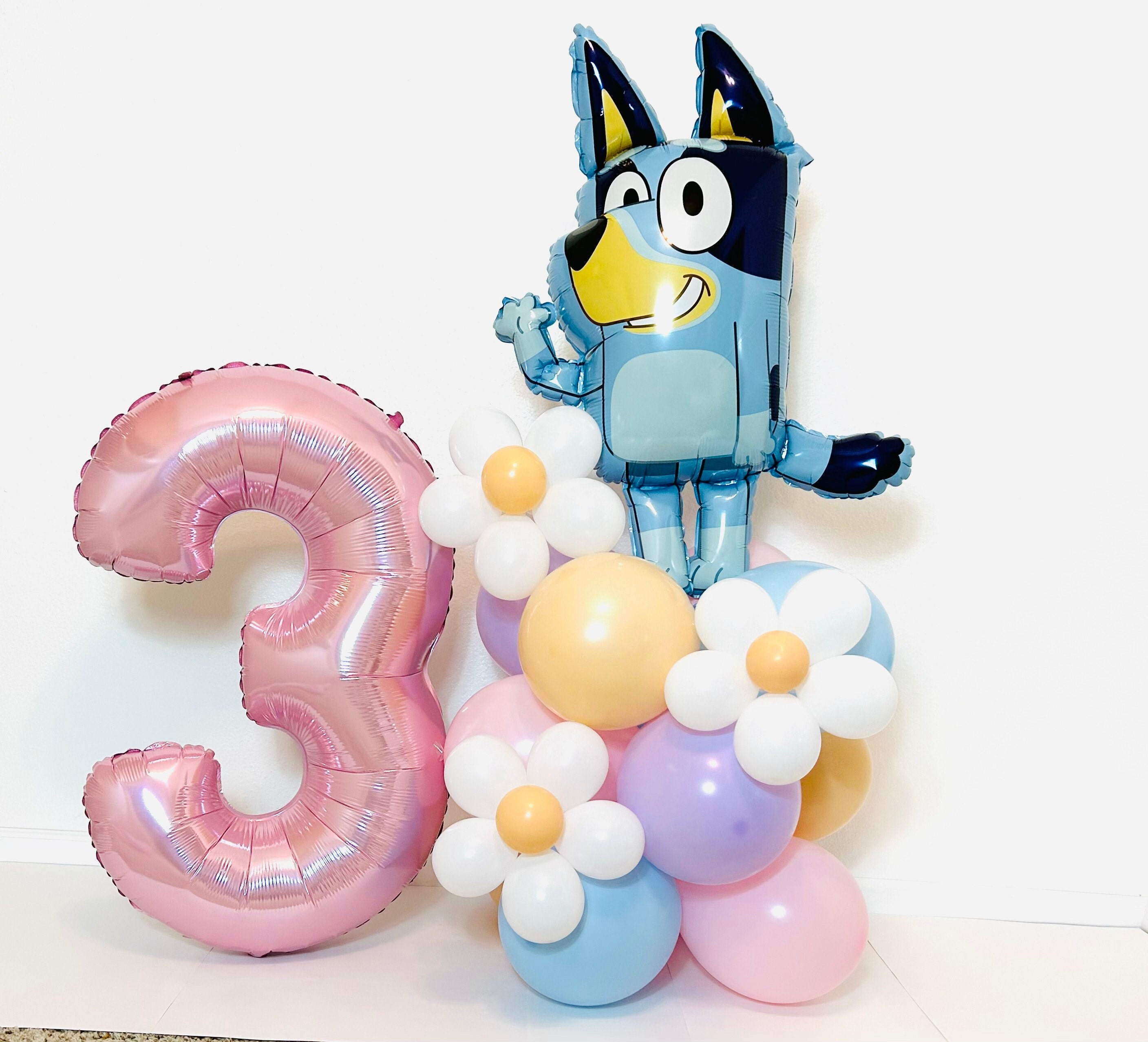 Pet Birthday Decoration Kit,, Dog Cat Birthday Balloons Blue Theme