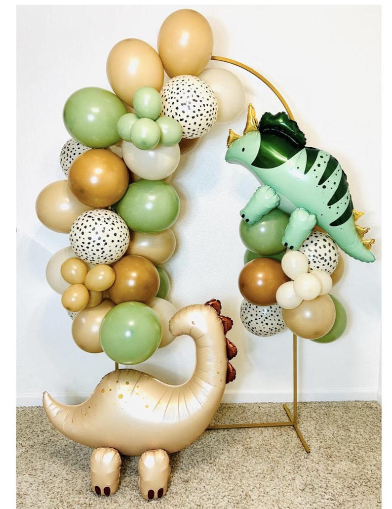 Globos de dinosaurio Cumpleaños de dinosaurio Dino Cuatro Tres Rex Brontosaurio Triceratops Fiesta de dinosaurio tres rex rawr Tengo 4 baby shower de dinosaurio imagen 3