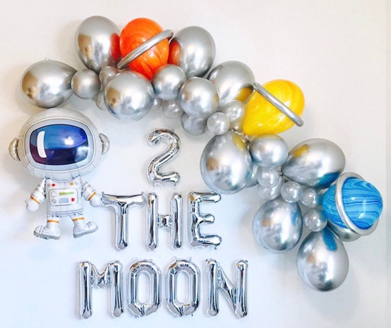 Space Balloon Garland, Space party, Out of this world, Outer Space Party, Astronaut Balloon, Blast off, Space Birthday, To the Moon Il_570xn