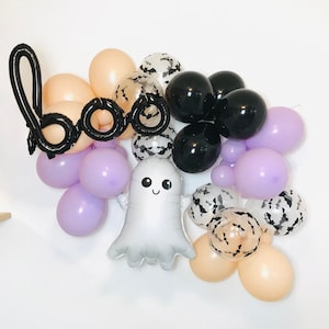 Pastel Halloween Balloon Garland, Boo Im two, Two Spooky Balloon Garland, Little Boo is Two, Spooky One Birthday, Monster mash garland,