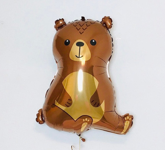 NEW Woodland Bear Balloons, Forest Bear Balloon, Forest Bear Balloon, Forest Baby Shower, Bear Balloon, Forest Animal Birthday,Woodland Baby Il_570xn