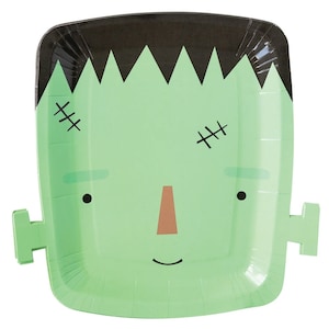 Frankenstein Plates, Monster Mash Plates, Monster Mash, Monster Party, Boy Halloween Party, Franken Party Spooky One Spooktacular Boo Im Two