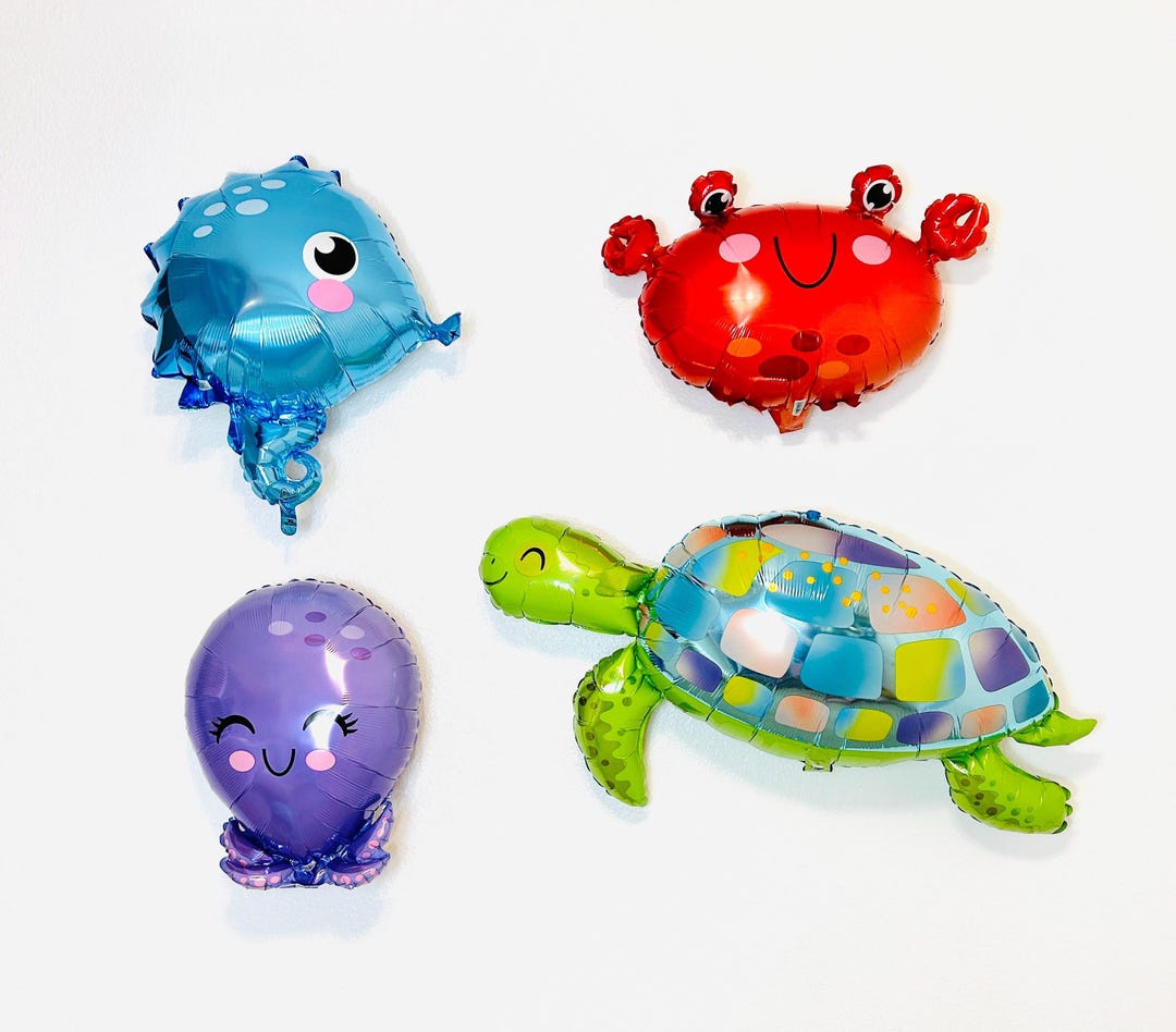 Sea Turtle Balloon Oneder Under the Sea Birthday Under the Sea Baby ...