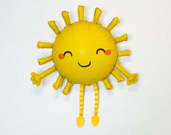 Smiling Sun Balloon Daisy Sun Balloon First Trip around the Sun Here comes the Sun Sunshine