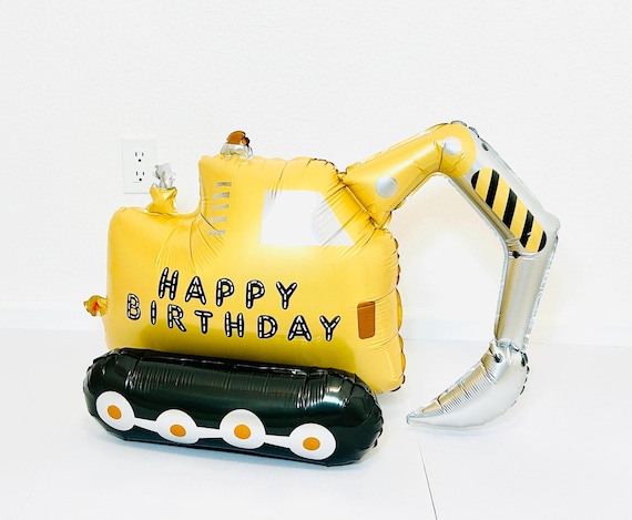 Air Fill Digger Balloon Digger Birthday Construction Party Construction Birthday Im digging 3 Builder Party Construction Balloons