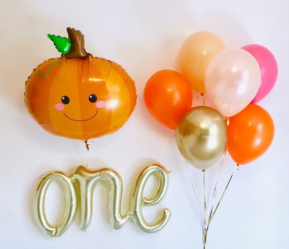 Little Pumpkin Balloon, Pumpkin Balloon, Little Pumpkin First Birthday, Lil Pumpkin turns ONE, Lil Pumpkin First Birthday, Pumpkin 1st Bday Il_570xn