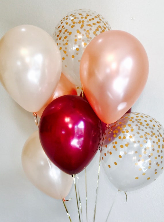 Burgundy and Rose Gold Latex, Rose Gold and Burgundy Latex, Burgundy and Rose Gold Shower, Rose Gold Latex, Burgundy Latex, Fall wedding, Il_570xn